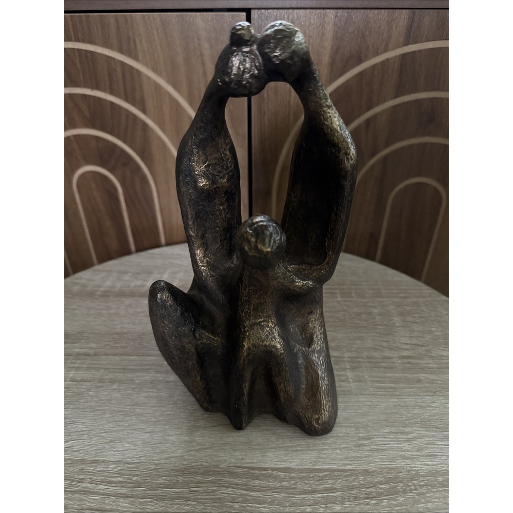 Vintage MCM 1972 Klara Sever - FAMILY - Bronze Sculpture. Austin Productions